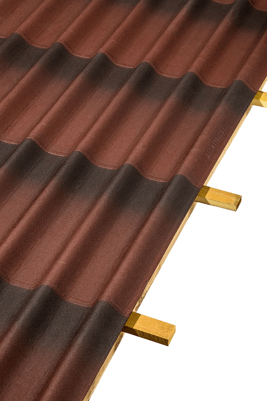 TELHA ONDULINE STILO 3D VERMELHA 200 CM X 82CM