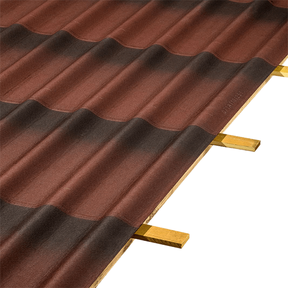 TELHA ONDULINE STILO 3D VERMELHA 200 CM X 82CM